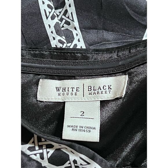 White House Black Market Strapless Silk Mini Dress Size 2 - Picture 4 of 4